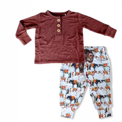 Huxley Long Sleeve Jogger Set 6mo
