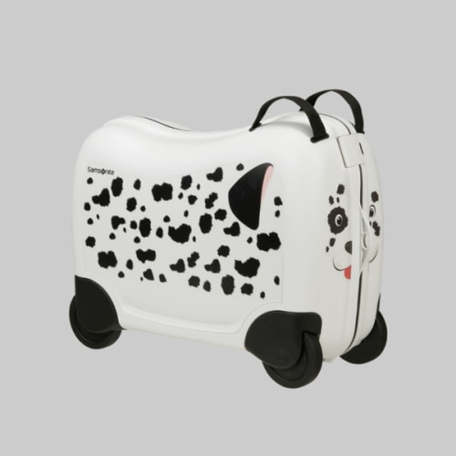 Samsonite kids ride along trolley suitcase.
