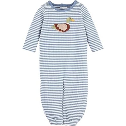 Mud Pie Children's Crochet Duck Gown; 0-3M