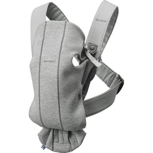 BabyBjörn Baby Carrier Mini, 3D Jersey, Light Gray