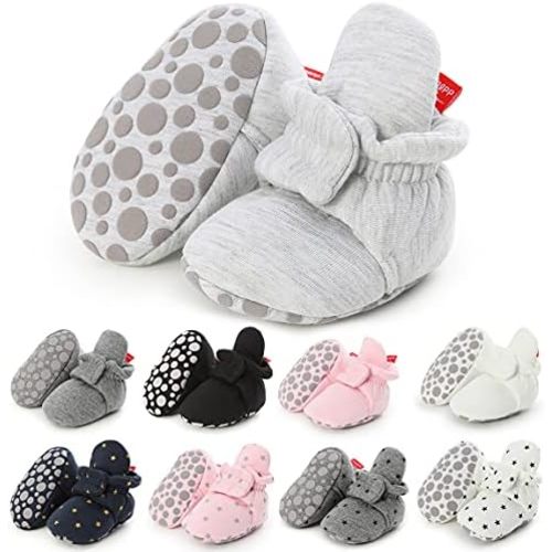 Baby Booties Infant Newborn Boys Girls Slippers Warm Crib Sock Shoes Indoor First Walkers Prewalker
