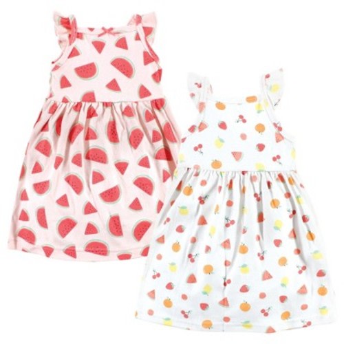 Hudson Baby Infant Girl Cotton Dresses, Fruit Salad, 0-3 Months