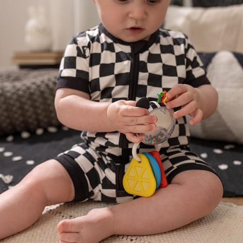 Baby Einstein Shake-a-Shape Zen Teether Toy, Multisensory, Ages 3 Months and Up
