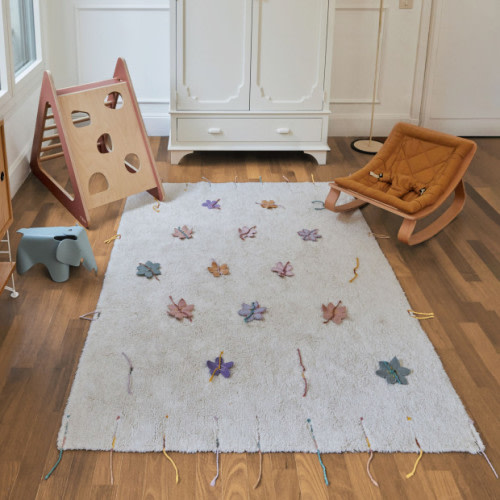Lorena Canals Play Rug Wildflowers - Multicolor, 4' X 5' 3"