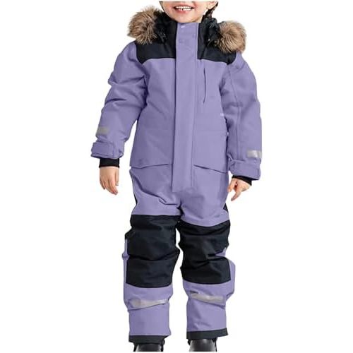 Snow Suit for Kids Winter Outdoor One Piece Ski Suit Waterproof Warm Snowsuit Toddler Baby Boys Girls Clothing
