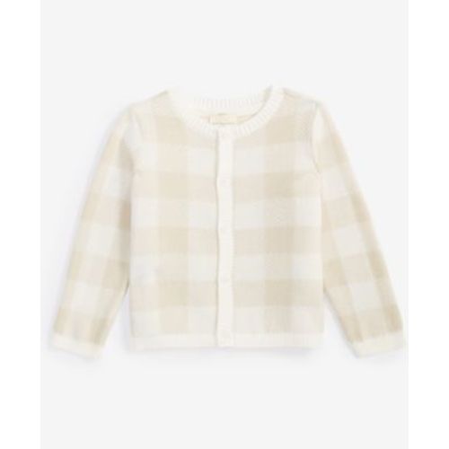 Baby Cotton Check Cardigan, Created for Macy's