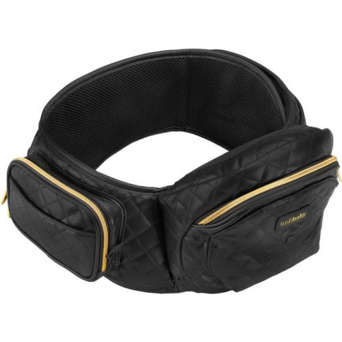 Tushbaby Quilted Faux Leather Hip Seat Carrier, Vegan Leather