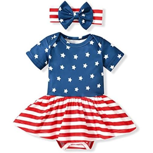 Aalizzwell Newborn Infant Baby Girls Bodysuit Dress