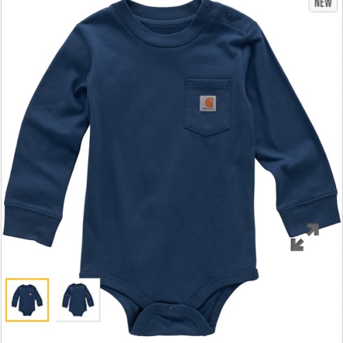 Boys' Long Sleeve Pocket Bodysuit (Baby) | Baby Boy Onesies & Bodysuits (0-24M) | Carhartt