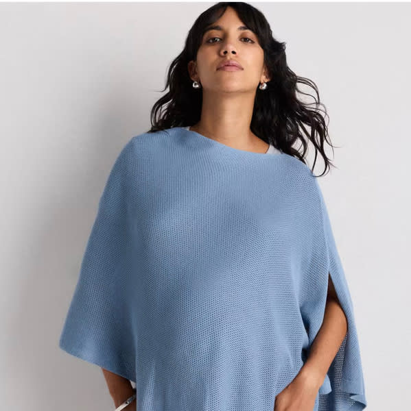 Blue Nursing Shawl