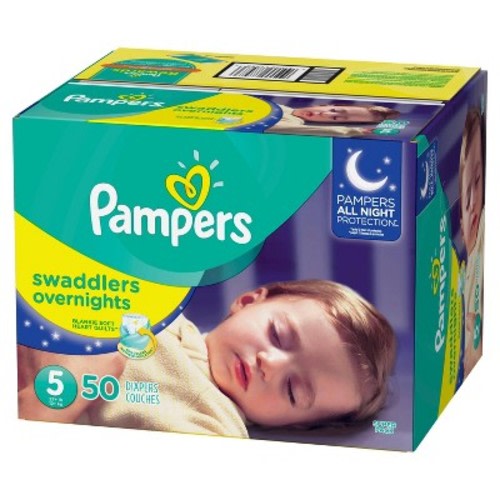 Pampers Swaddlers Overnight Diapers - (Select Size and Count), Size: 5