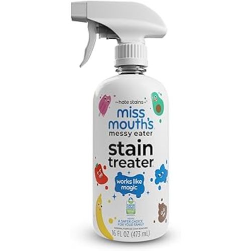 Miss Mouth's Messy Eater Stain Treater Spray - 16oz Stain Remover - Newborn & Baby Essentials - No Dry Cleaning Food, Grease, Coffee Off Laundry, Underwear, Fabric