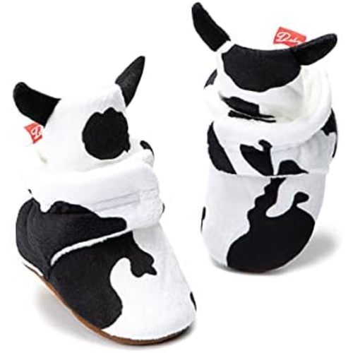 Meckior Newborn Infant Baby Girls Boys Warm Fleece Winter Booties First Walkers Slippers Shoes