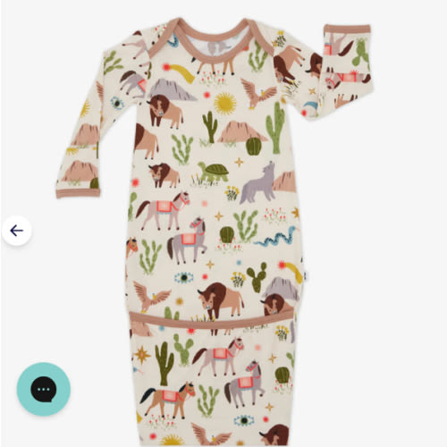 Wild Frontier Infant Gown | Little Sleepies