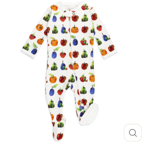 Organic 2-Way Zipper Footie in Fruit – L'ovedbaby