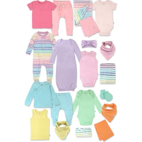 20-Piece Happy Days Organic Cotton Gift Set, 3-6M