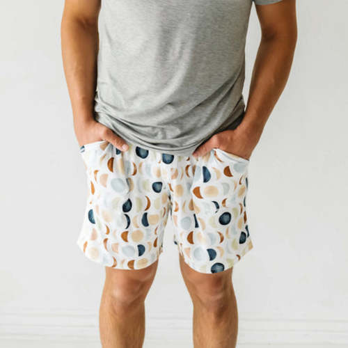 Large Luna Neutral Men's Pajama Shorts