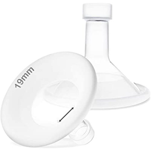 Nenesupply 19mm Soft Flange Compatible with Medela Breast Pump Parts Replace 19mm Flange for Medela Accessories Compatible with Pump in Style Parts Symphony Swing Harmony Pump and Personalfit Flex