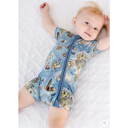 Neverland Map Shortie Romper