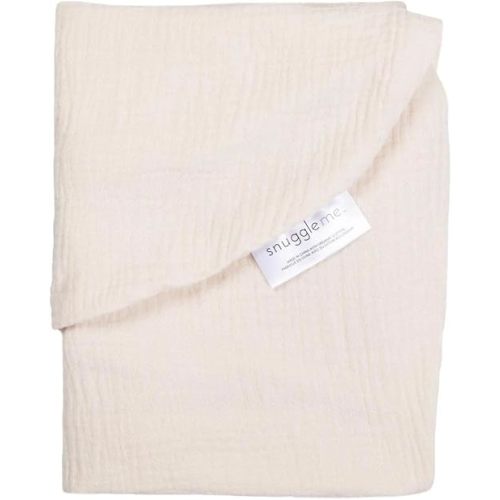 snuggle me Baby Lounger Muslin Curve Cover - Organic Cotton Fabric - Natural