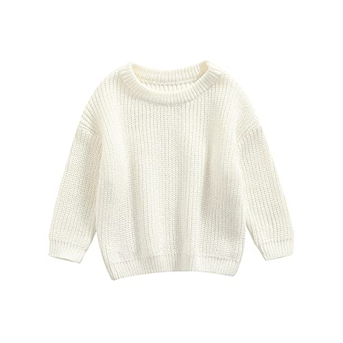 Toddler Baby Girl Boy Knit Sweater Long Sleeve Pullover Oversized Sweatshirt Newborn Fall Winter Clothes