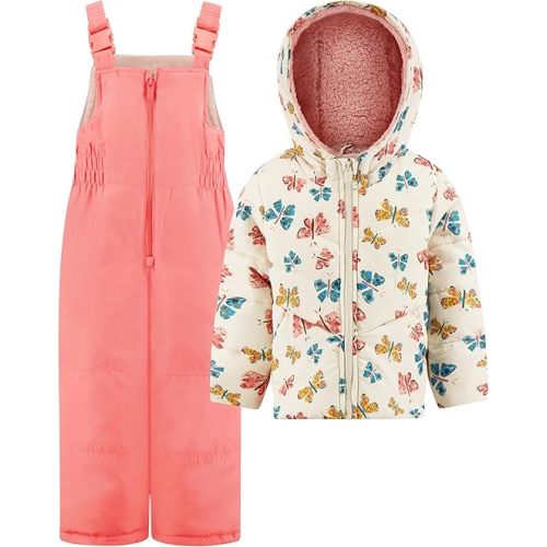 Carter's baby-girls 2-piece Heavyweight Printed Snowsuit With Ears - 12 Months - Butterfly