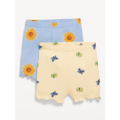 Rib-Knit Biker Shorts 2-Pack for Baby