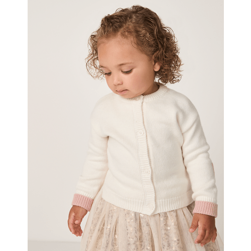 The White Company | Organic Cotton Blend Heart Cardigan
