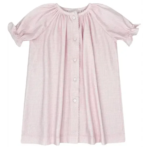 Vintage Daygown - Baby Pink Minigingham – Children's Edit