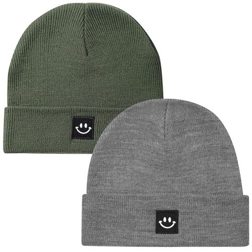 2Pack Baby Beanie Knit Toddler Hat for Girls Boys 0-8 Years