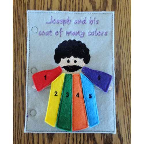 Joseph coat of many colors Quiet Book page (Basic)