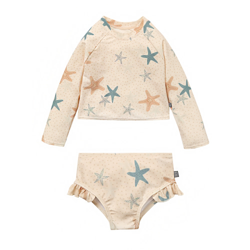 Modern Moments by Gerber Baby and Toddler Girl Rashguard Tankini Set, 2-Piece, Sizes 0/3M - 5T
