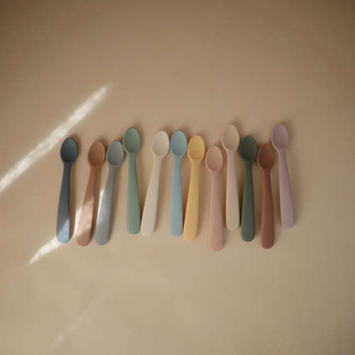Baby Silicone Feeding Spoons 2-Pack – Mushie