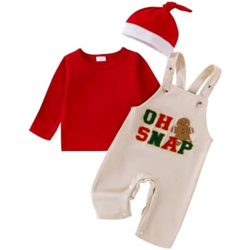BeQeuewll St Patricks Day Newborn Baby Boy 3Pcs Clothes Infant Long Sleeve Romper Cute Pattern Suspender Pants Overall Outfit