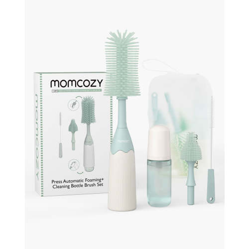 Momcozy Innovative Push-Press Design Bottle Brush Kit