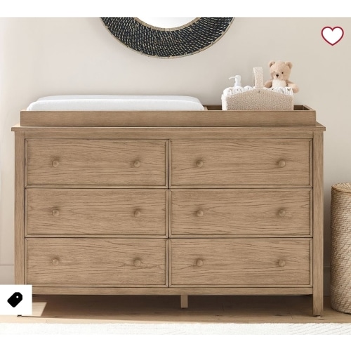 Austen 6-Drawer Dresser & Topper Set (56w x 19d")