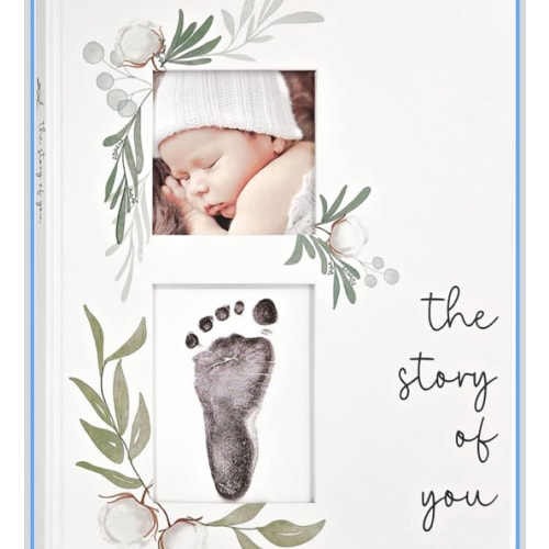 Baby Memory Book for the Modern Minimalist - Simple Baby Book for Boy or Girl - First Years Journal - Monthly Milestone Keepsake Record Book - Gender Neutral Pregnancy Gift for Baby Shower