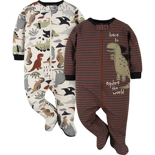 Gerber Baby Boys’ 2-Pack Sleep ‘N Play Pajamas