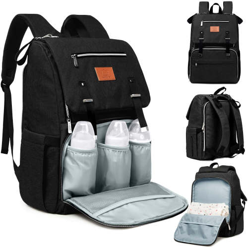 Explorer Diaper Bag - Trendy Black