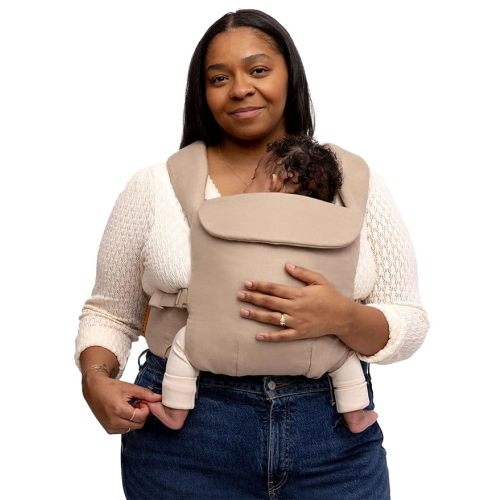 WildBird - Aerial Buckle Carrier - 2-24 Months - Large (L-4XL) Desert Lark - Front or Back Carry - Cross Straps, Lumbar Support, Headrest - Hip Healthy - Baby Carrier - Baby Essentials - New Mom Gifts