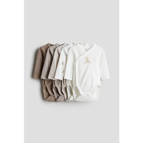 3month 5-pack Wrapover Bodysuits