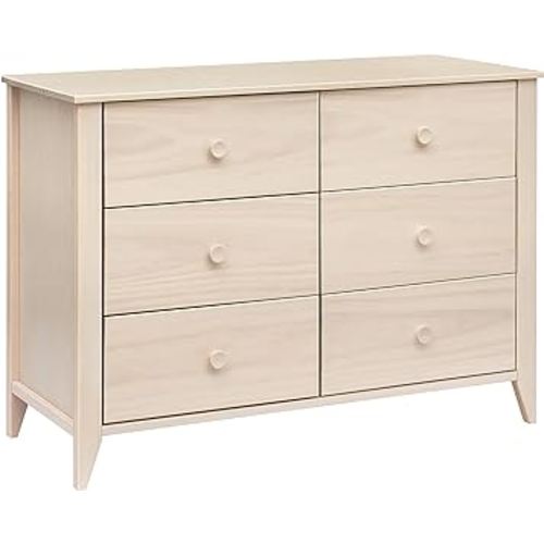 Babyletto Sprout 6-Drawer Double Dresser, Full, Washed Natural