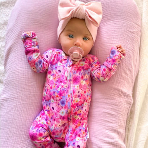 Zipper Onesie - Blossom (PRE-ORDER) – Lil Miimie