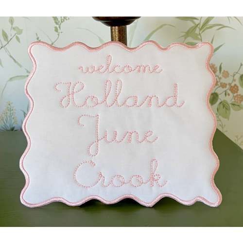 Welcome Baby Plaque