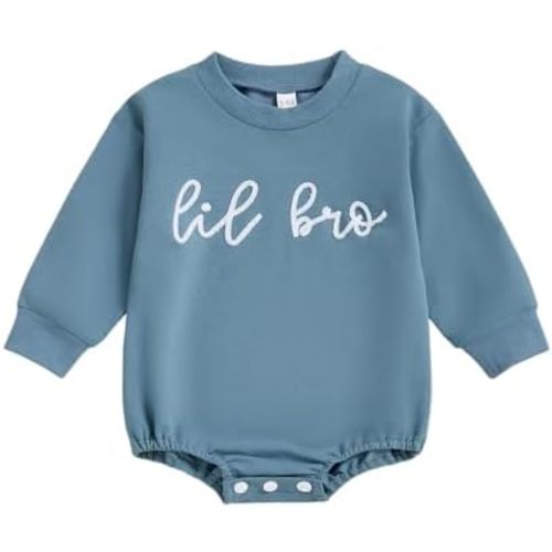 Toddler Boy Clothes Big Brother Little Brother Matching Outfits Sweatshirt/Romper Fall Winter Baby Newborn Outfit