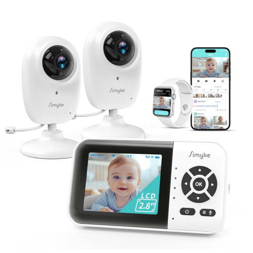 Simyke Video Baby mointor 2 Camera, BMS28-2