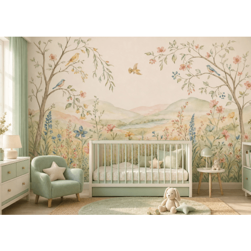 Wildflower Meadow Wall Mural