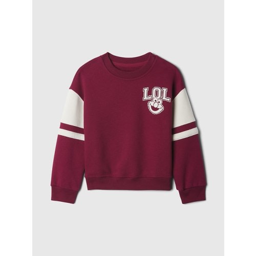 babyGap Sesame Street Varsity Sweatshirt in red delicious, size: 6-12 M