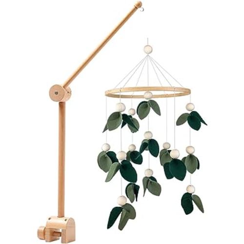 Cute Baby Mobile for Crib with Baby Crib Mobile Arm for Crib Baby Mobile Hanger Mobile Crib Holder - Gender Neutral Mobile for Nursery Decor Mobile Hanging Baby Crib Attachment for Nursery Decor