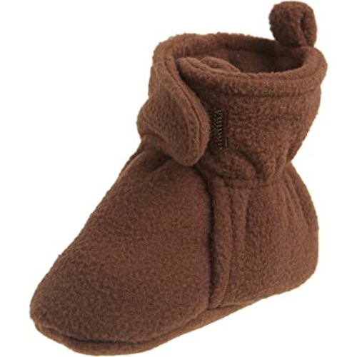Cozy Fleece Booties (Brown, 6-12 months)